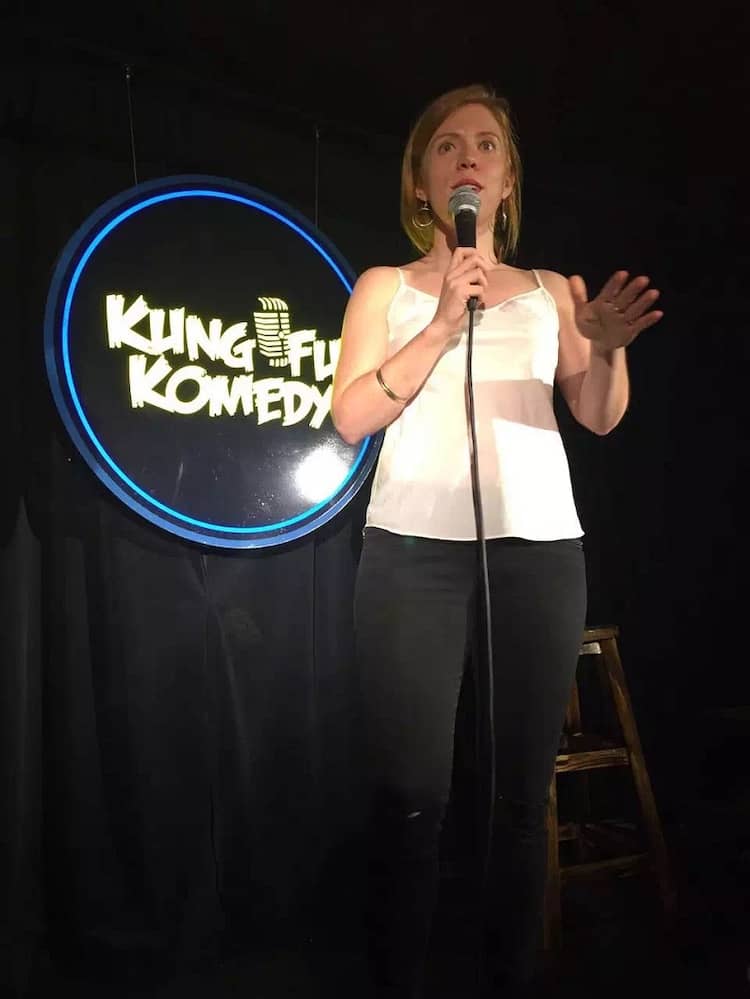 Audrey Murray performing.